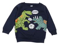 Tmavomodrá mikina s dinosaury Kiki&Koko