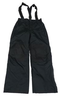 Černé šusťákové funkční oteplovačky a kšandami Mountain Warehouse
