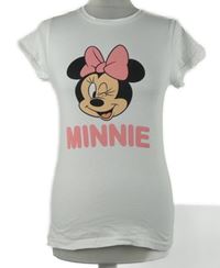 Dámské bílé tričko s Minnie Disney 