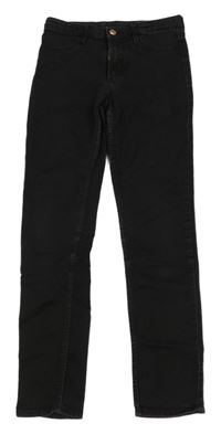 Černé skinny fit rifle H&M