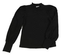 Černý vzorovaný crop rolák shoeby