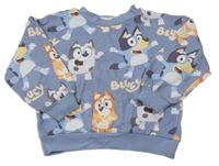Modrá oversize mikina s Bluey H&M
