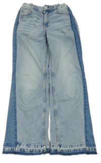 Světlemodro-modré wide leg rifle H&M