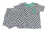 Nové - Modro-bílé kostkované pyžamo Primark
