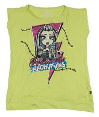 Limetkové tričko s Monster High