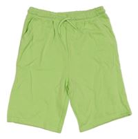 Neonově zelené teplákové kraťasy Primark