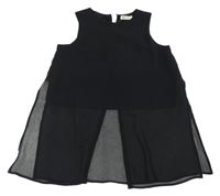 Černá šifonová tunika H&M
