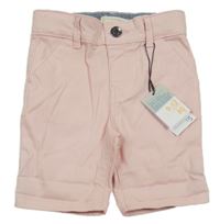 Nové - světlerůžové chino plátěné kraťasy Primark