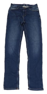 Tmavomodré teplákové slim rifle C&A