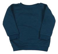 Petrolejová žebrovaná mikina Primark