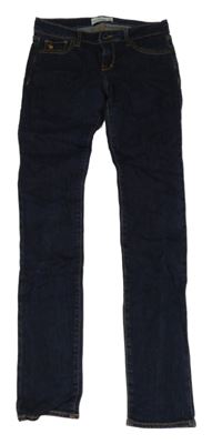 Tmavomodré skinny rifle Abercrombie&Fitch