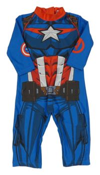 Modro-červený UV overal - CAPTAIN AMERICA Tu