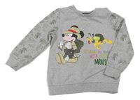 Šedá mikina s Mickeym Disney