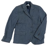 Tmavomodré melírované sako H&M