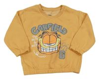 Oranžovobéžová oversize mikina s Garfieldem Nickelodeon