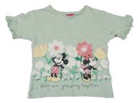 Světlezelené tričko s Mickeym Disney