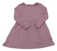 Starofialové žebrované šaty H&M