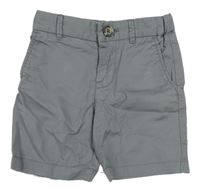 Šedé plátěné chino kraťasy H&M