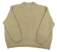 Hnědý vlněný svetr Primark