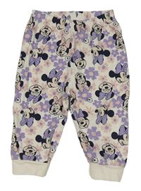 Smetanové květované pyžamové kalhoty s Minnie Primark
