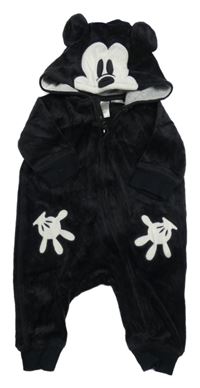 Černá sametová kombinéza s kapucí - Mickey H&M