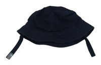 Tmavomodrý plátěný klobouk F&F