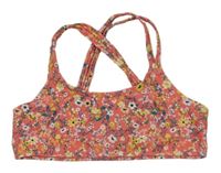 Růžová květovaná plavková lambáda