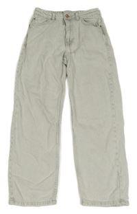 Světlešedé melírované straight rifle Denim Co.