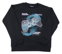 Černá mikina s ovladačem Matalan