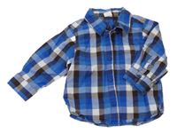 Modro-bílá kostkovaná košile H&M