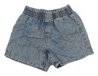 Modré plísňové riflové kraťasy H&M