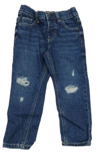 Tmavomodré slim rifle s prošoupáním Denim Co.
