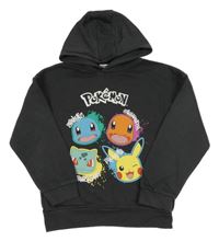 Antracitová mikina s kapucí - Pokémon