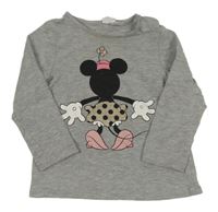 Šedé triko s Minnie H&M