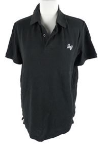 Pánské černé polo tričko Jack & Jones 
