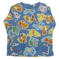 Modro-barevné pyžamové triko s Pokémony H&M