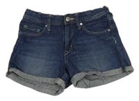 Tmavomodré riflové kraťasy Denim Co.