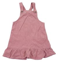 Růžové manšestrové šaty M&Co