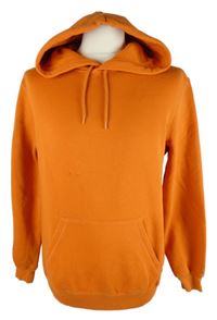 Pánská oranžová mikina s kapucí H&M