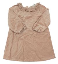 Světlerůžové sametové šaty H&M