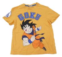 Žluté tričko s Goku - Dragonball Z C&A