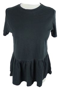 Dámská černá peplum tunika River Island 