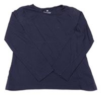 Tmavomodré triko H&M