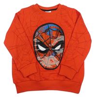 Červená mikina s měnícím obrázkem - Spiderman Marvel