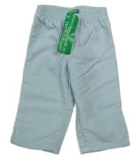 Nové - Světlemodré podšité manšestrové kalhoty Benetton