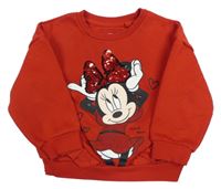 Červená mikina s Minnie C&A