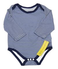 Nové - Tmavomodro-bílé pruhované body Shein