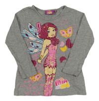 Šedé triko s vílou Tv Mania