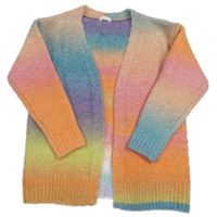 Barevný duhový vlněný cardigan Next