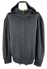 Pánský černý šusťákový bomber s kapucí Urban